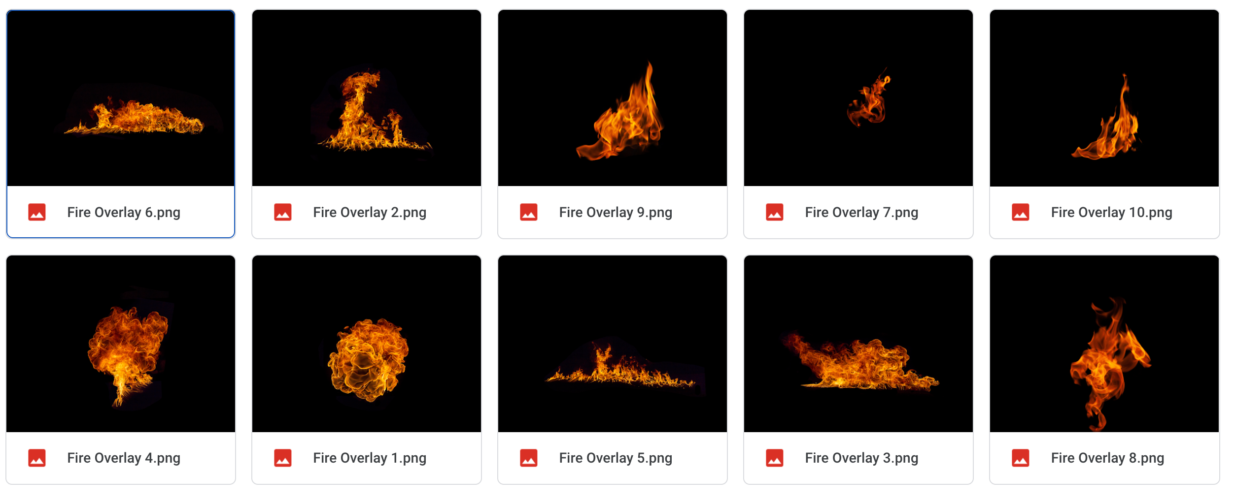 Magical Fire Overlays
