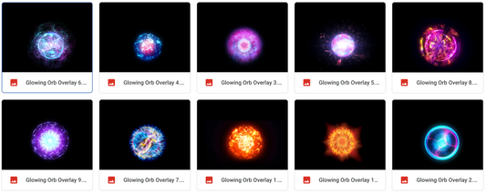 Magical Glowing Orb Overlays - Meg Bitton Productions
