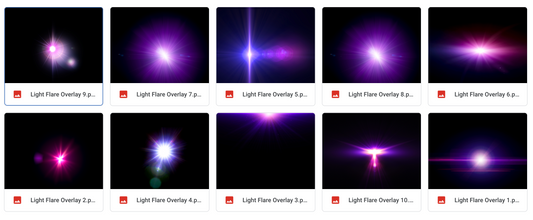 Magical Violet Ring Flares - Meg Bitton Productions
