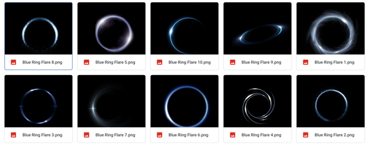 Magical Blue Ring Flares - Meg Bitton Productions