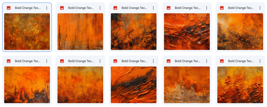 Magical Bold Orange Fine Art Textures - Meg Bitton Productions