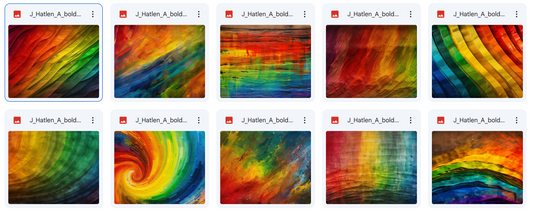 Magical Bold Rainbow Textures - Meg Bitton Productions
