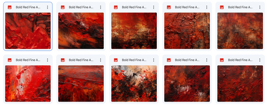 Magical Bold Red Fine Art Textures - Meg Bitton Productions