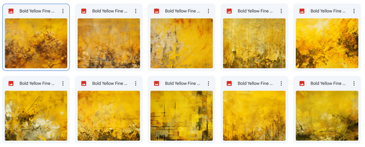 Magical Bold Yellow Fine Art Textures - Meg Bitton Productions