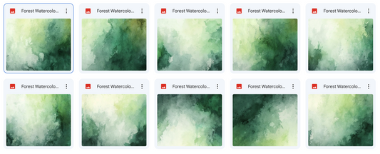 Magical Forest Watercolor Textures - Meg Bitton Productions