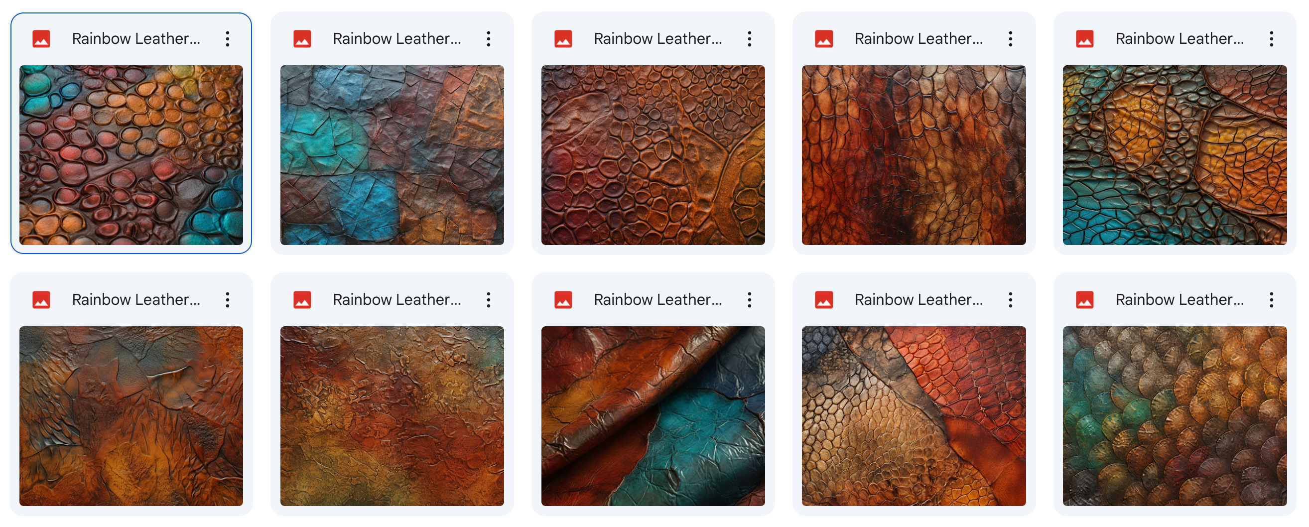 Magical Rainbow Leather Textures - Meg Bitton Productions