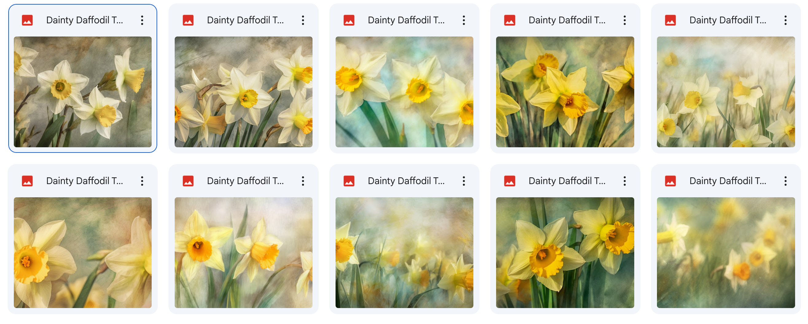 Magical Dainty Daffodil Textures - Meg Bitton Productions