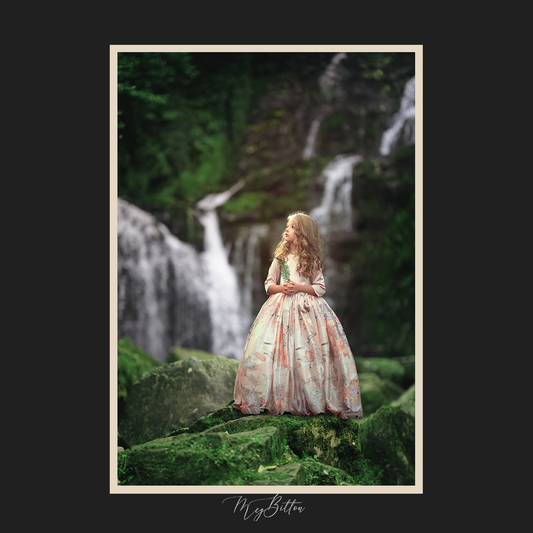 The Waterfall Layered Digital Background - Meg Bitton Productions