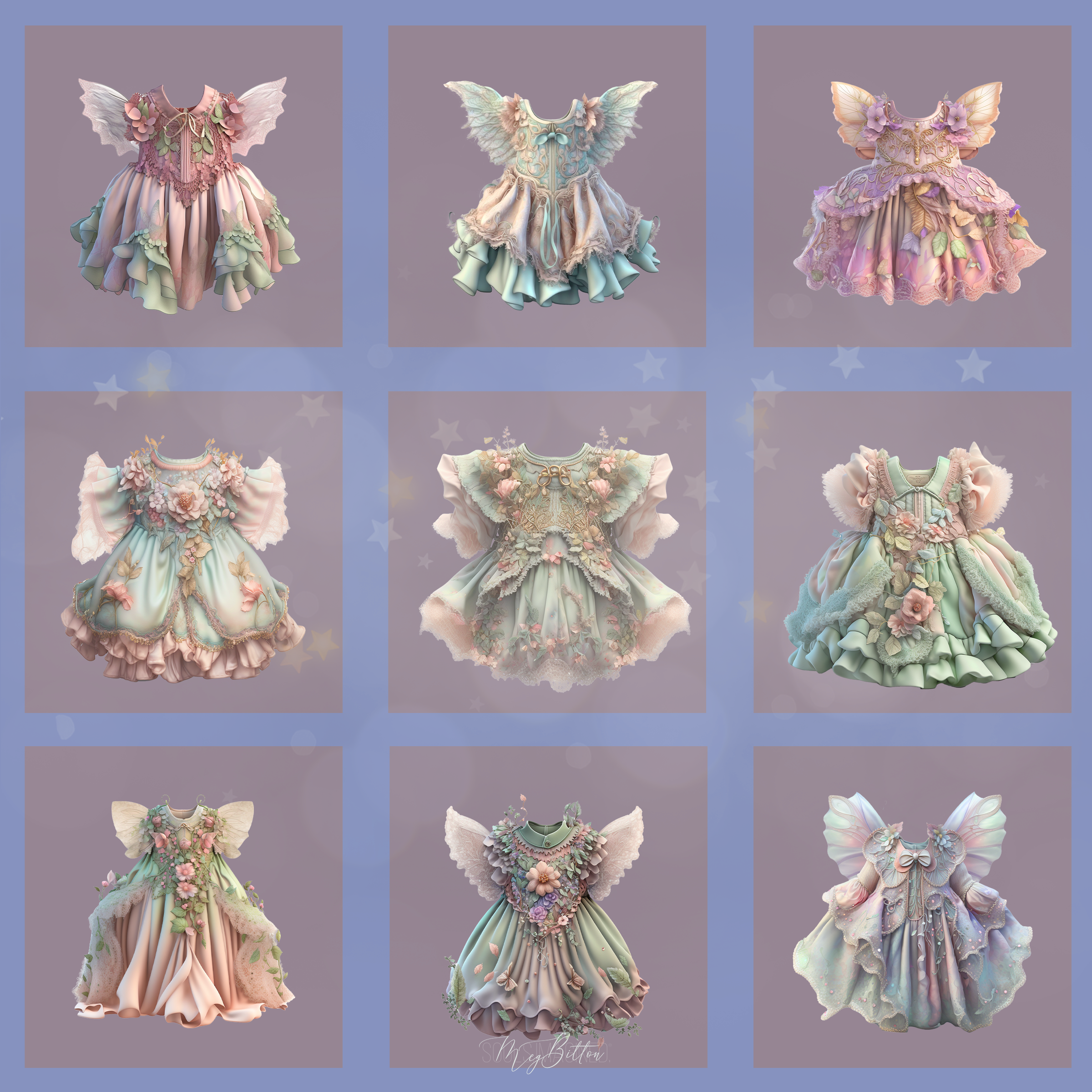 Magical Fairy Toddler Dress Overlays - Meg Bitton Productions