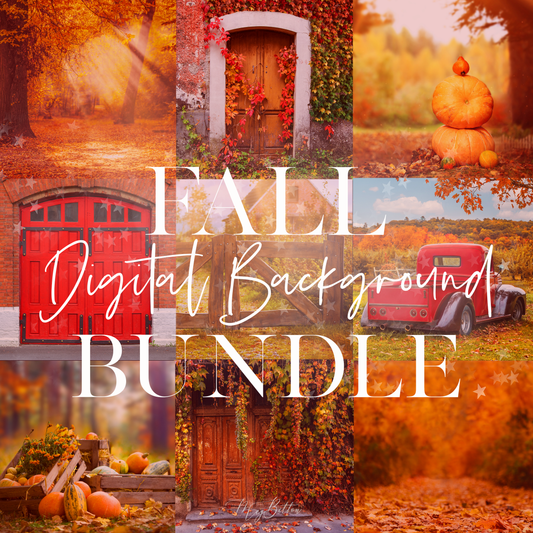 Limited Edition: Fall Digital Background Bundle - Meg Bitton Productions