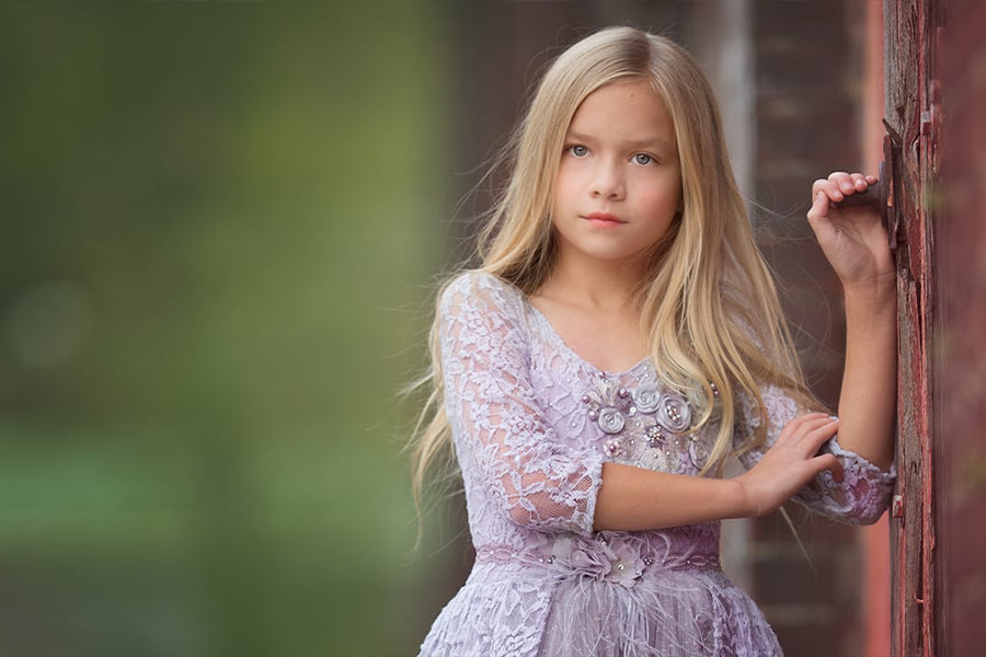 Girl in the Purple Dress