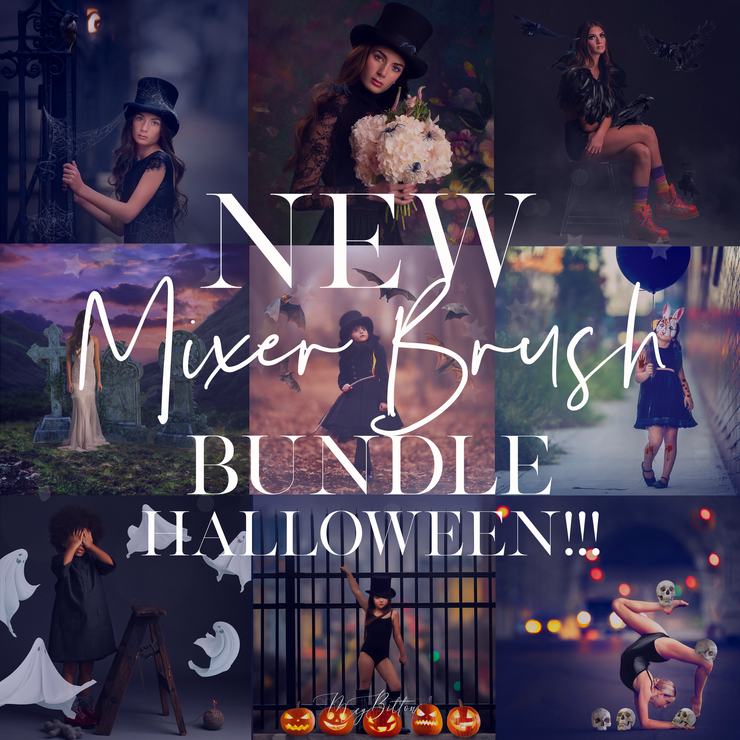 Limited Edition: Halloween Mixer Brush Bundle - Meg Bitton Productions