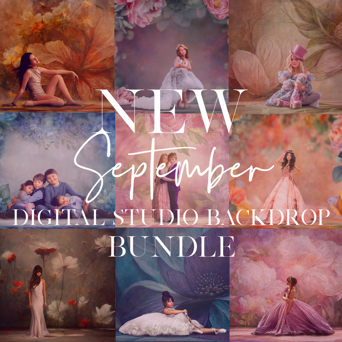 Limited Edition: September Digital Studio Backdrop Bundle - Meg Bitton Productions