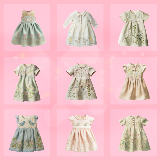 Magical Spring Toddler Dress Overlays - Meg Bitton Productions