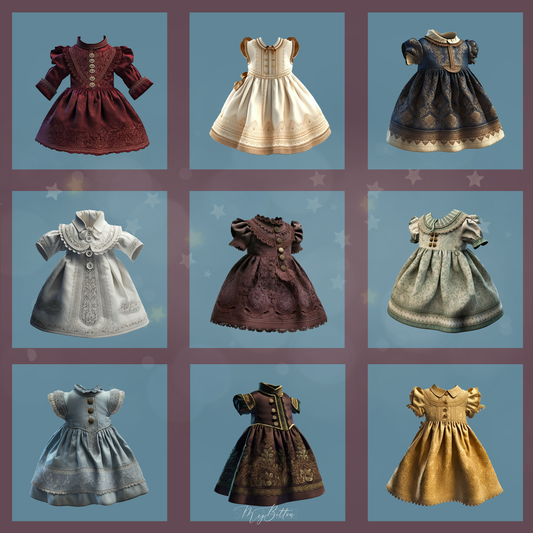 Magical Victorian Toddler Dress Overlays - Meg Bitton Productions